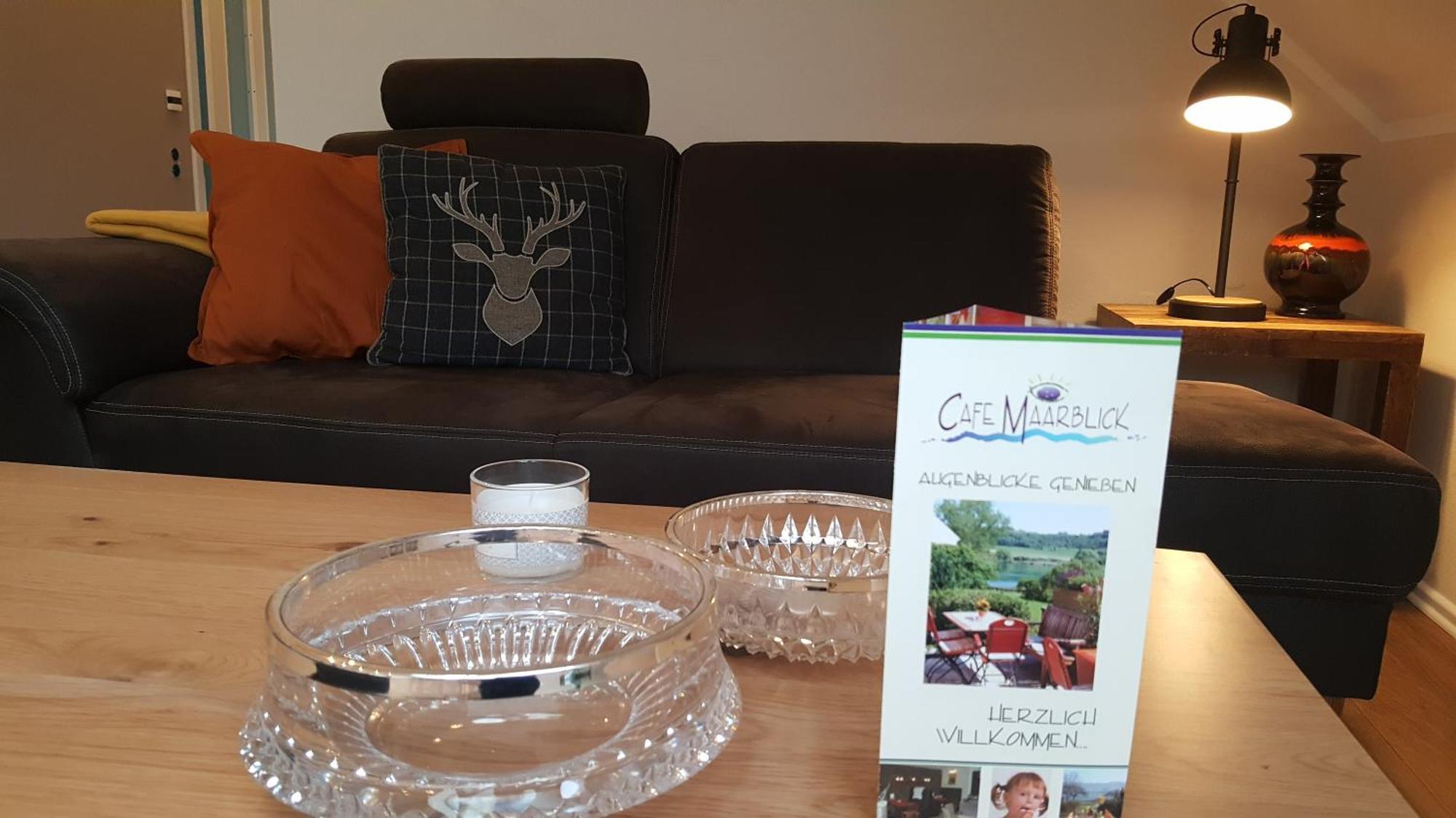 Hotel-Ferienwohnungen Cafe Maarblick Schalkenmehren Dış mekan fotoğraf